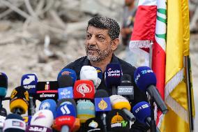 Hezbollah Media Relations Officer Holds Press Conference - Lebanon