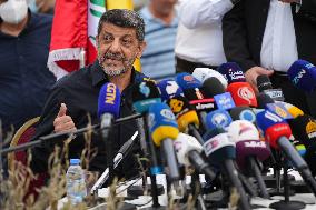 Hezbollah Media Relations Officer Holds Press Conference - Lebanon