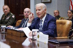 President Joe Biden gives remarks on Hurricane Milton