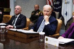 President Joe Biden gives remarks on Hurricane Milton