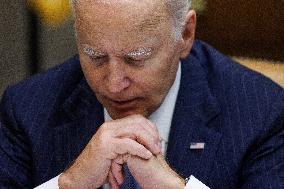 President Joe Biden gives remarks on Hurricane Milton