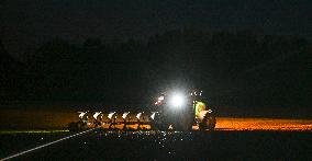 Autumn Agricultural Work In Normandy