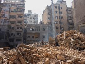 Israeli Airstrike Central Beirut