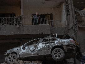 Israeli Airstrike Central Beirut