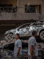 Israeli Airstrike Central Beirut