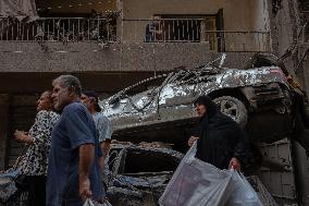 Israeli Airstrike Central Beirut