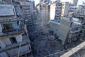 Israeli Airstrike Central Beirut