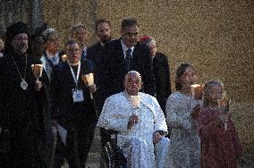 Pope Francis At An Ecumenical Vigil Prayer - Vatican