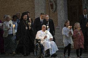 Pope Francis At An Ecumenical Vigil Prayer - Vatican