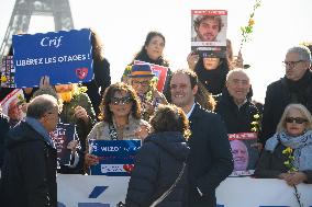 Rally For The Release Of Hamas Hostages - Paris