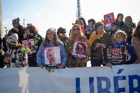 Rally For The Release Of Hamas Hostages - Paris