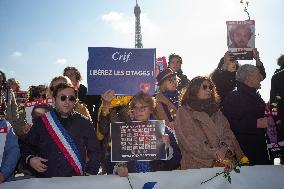 Rally For The Release Of Hamas Hostages - Paris