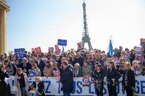 Rally For The Release Of Hamas Hostages - Paris