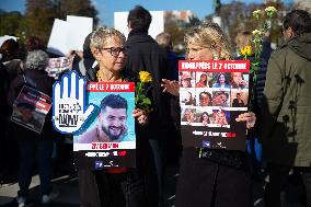 Rally For The Release Of Hamas Hostages - Paris