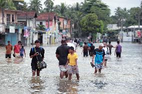 Flooded Road After Heavy Rain - Sri Lanka