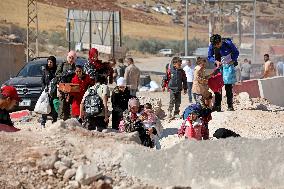 Displaced Persons Near The Masnaa Border Crossing - Lebanon