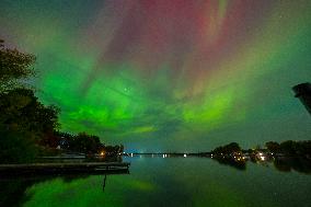 Aurora Borealis Over Minnesota