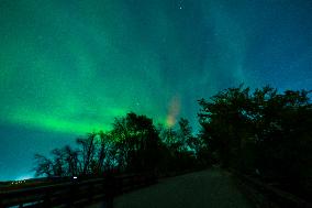 Aurora Borealis Over Minnesota