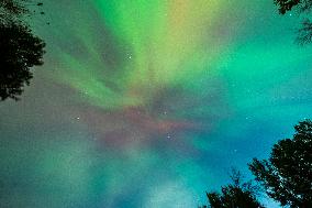 Aurora Borealis Over Minnesota