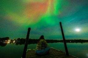 Aurora Borealis Over Minnesota