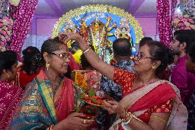 Last Day Of Durga Puja Festival In India.