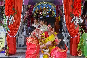 Last Day Of Durga Puja Festival In India.