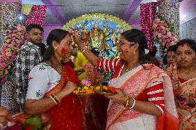 Last Day Of Durga Puja Festival In India.