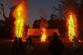 Hindu Devotees Celebrate Dussehra Festival In Kashmir