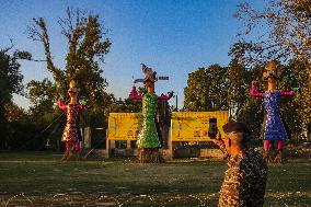 Hindu Devotees Celebrate Dussehra Festival In Kashmir