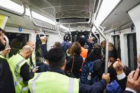 The Opening Of The Entire Section Of The M4 Blu Line From San Cristoforo To Linate In Milan