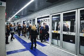 The Opening Of The Entire Section Of The M4 Blu Line From San Cristoforo To Linate In Milan