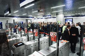 The Opening Of The Entire Section Of The M4 Blu Line From San Cristoforo To Linate In Milan