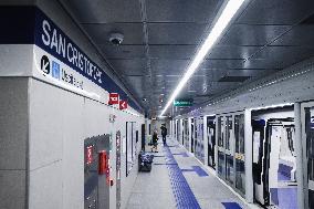 The Opening Of The Entire Section Of The M4 Blu Line From San Cristoforo To Linate In Milan