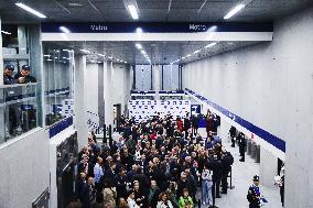 The Opening Of The Entire Section Of The M4 Blu Line From San Cristoforo To Linate In Milan