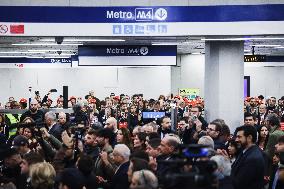 The Opening Of The Entire Section Of The M4 Blu Line From San Cristoforo To Linate In Milan