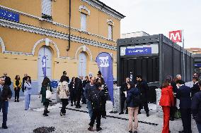 The Opening Of The Entire Section Of The M4 Blu Line From San Cristoforo To Linate In Milan