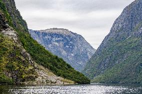 Gudvangen Village in Norway's UNESCO-listed Nærøyfjord