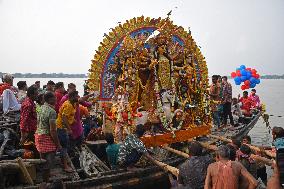 End of Durga Puja Festival Celebrations