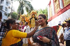 End of Durga Puja Festival Celebrations