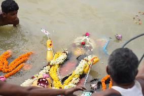 End of Durga Puja Festival Celebrations