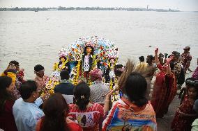 End of Durga Puja Festival Celebrations