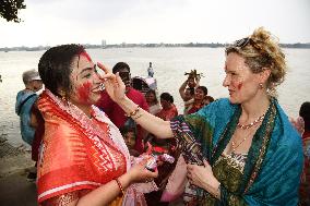 End of Durga Puja Festival Celebrations