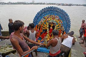 End of Durga Puja Festival Celebrations