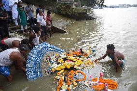 End of Durga Puja Festival Celebrations