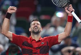 Novak Djokovic At Shanghai Masters