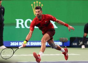 Novak Djokovic At Shanghai Masters