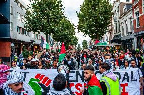 Pro-Palestinian Rally Held In Nijmegen, Netherlands.