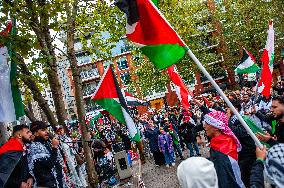 Pro-Palestinian Rally Held In Nijmegen, Netherlands.