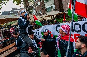 Pro-Palestinian Rally Held In Nijmegen, Netherlands.