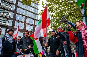 Pro-Palestinian Rally Held In Nijmegen, Netherlands.